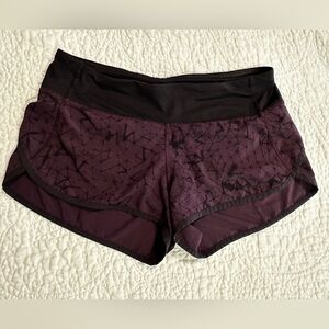 Lululemon speed shorts